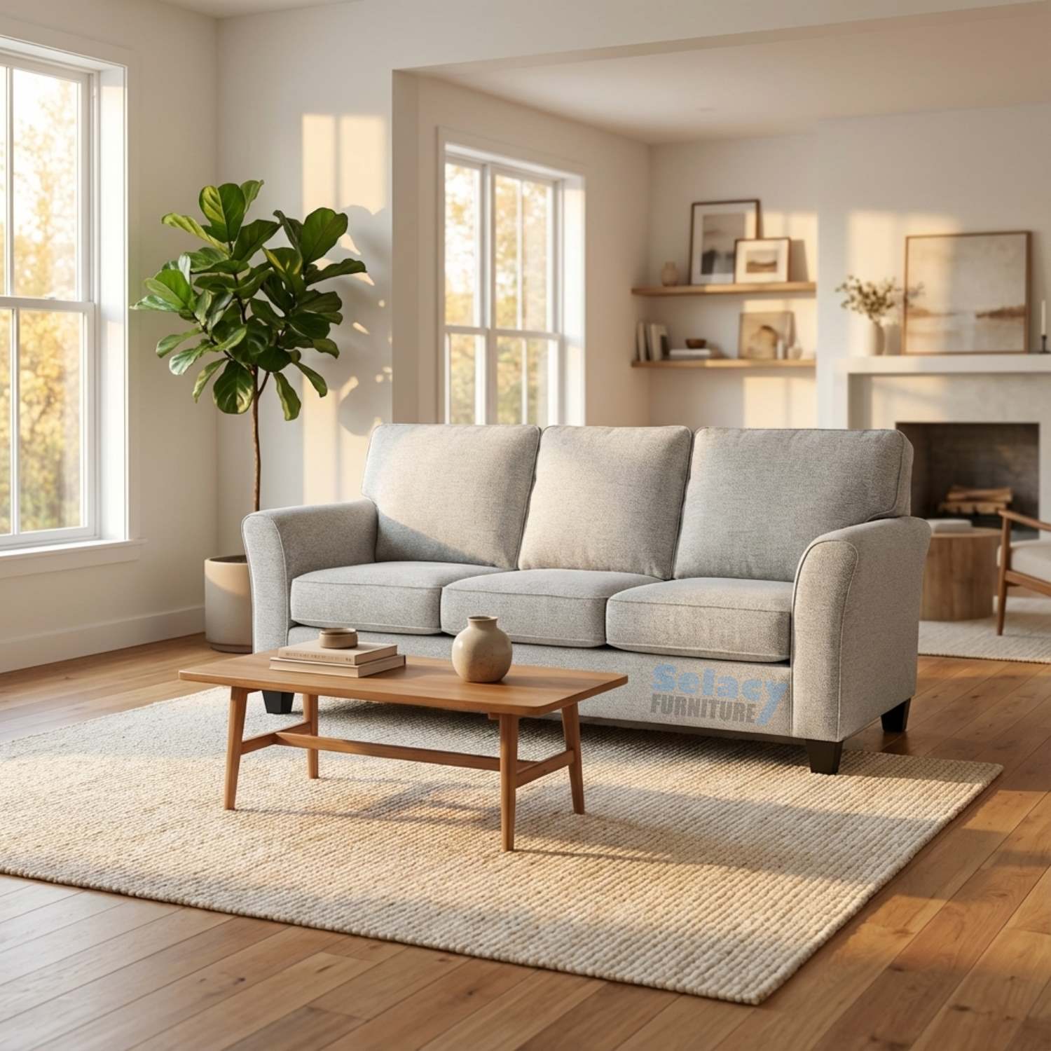 Canadian Made Fabric Sofa 2550