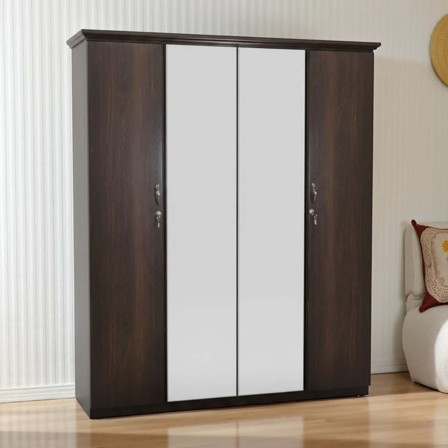 Canadian Made Fully Assembled 4 Door Wardrobe 450