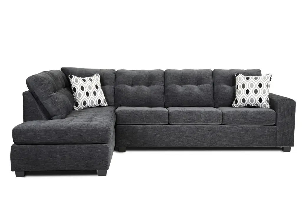 Canadian Made Sectional Sofa Dark Grey 1212