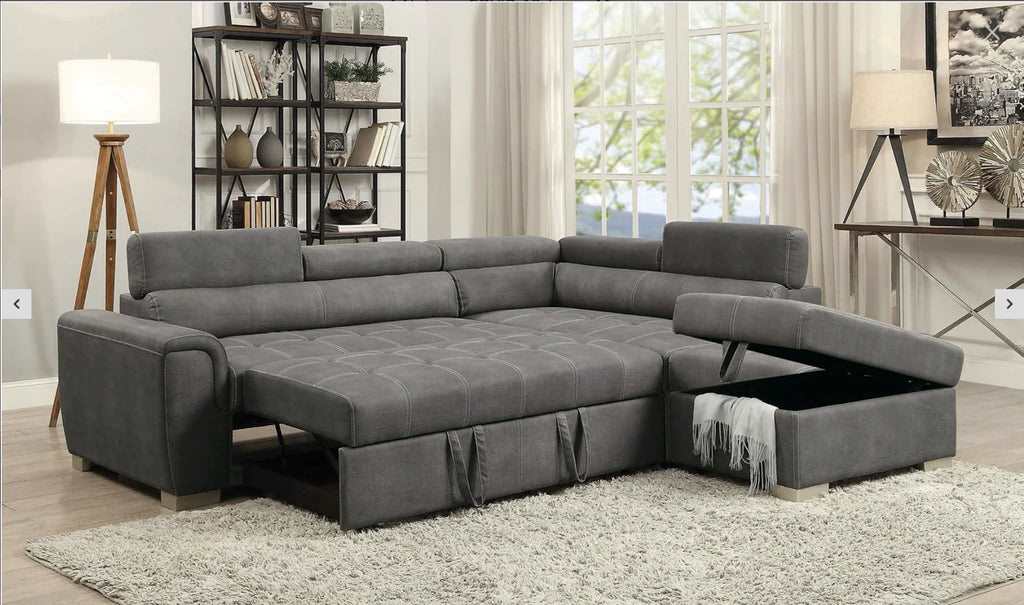 Carolina Pullout Sofa Bed Grey