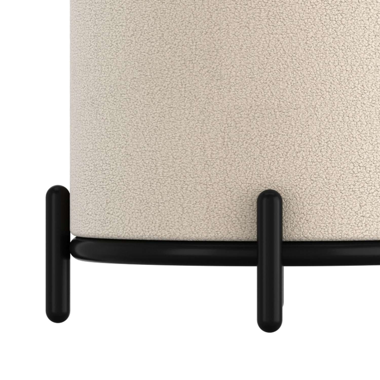 Castor Storage Ottoman in Cream Boucle 402-883CM