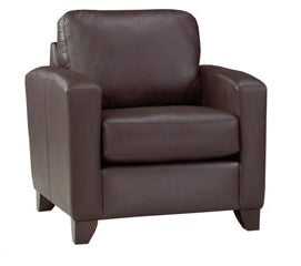 Canadian Made Genuine Leather Zurick Chocolate Sofa Collection 4375