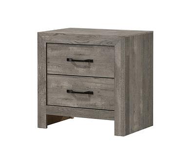 Charlotte Wooden Night Stand Gray