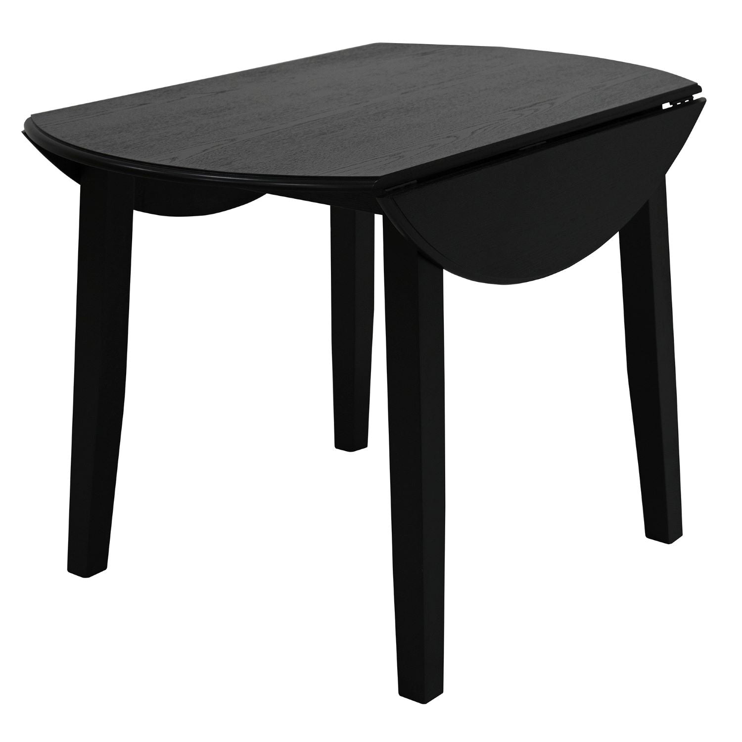 Conrad Round Wooden Dining Table in Black 201-863BLK