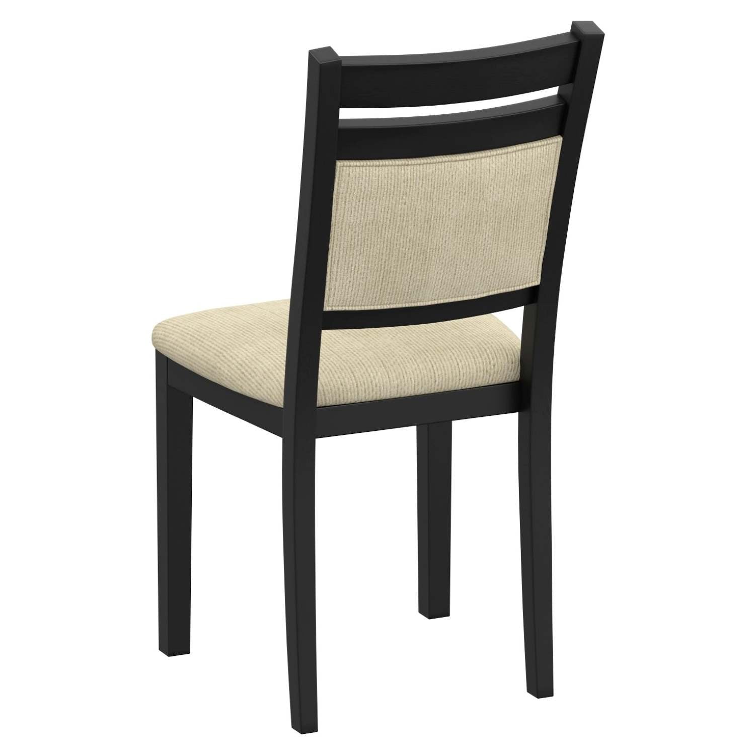 Conrad Wooden Drop-leaf Dining Set in Black 207-863BLK_5PC