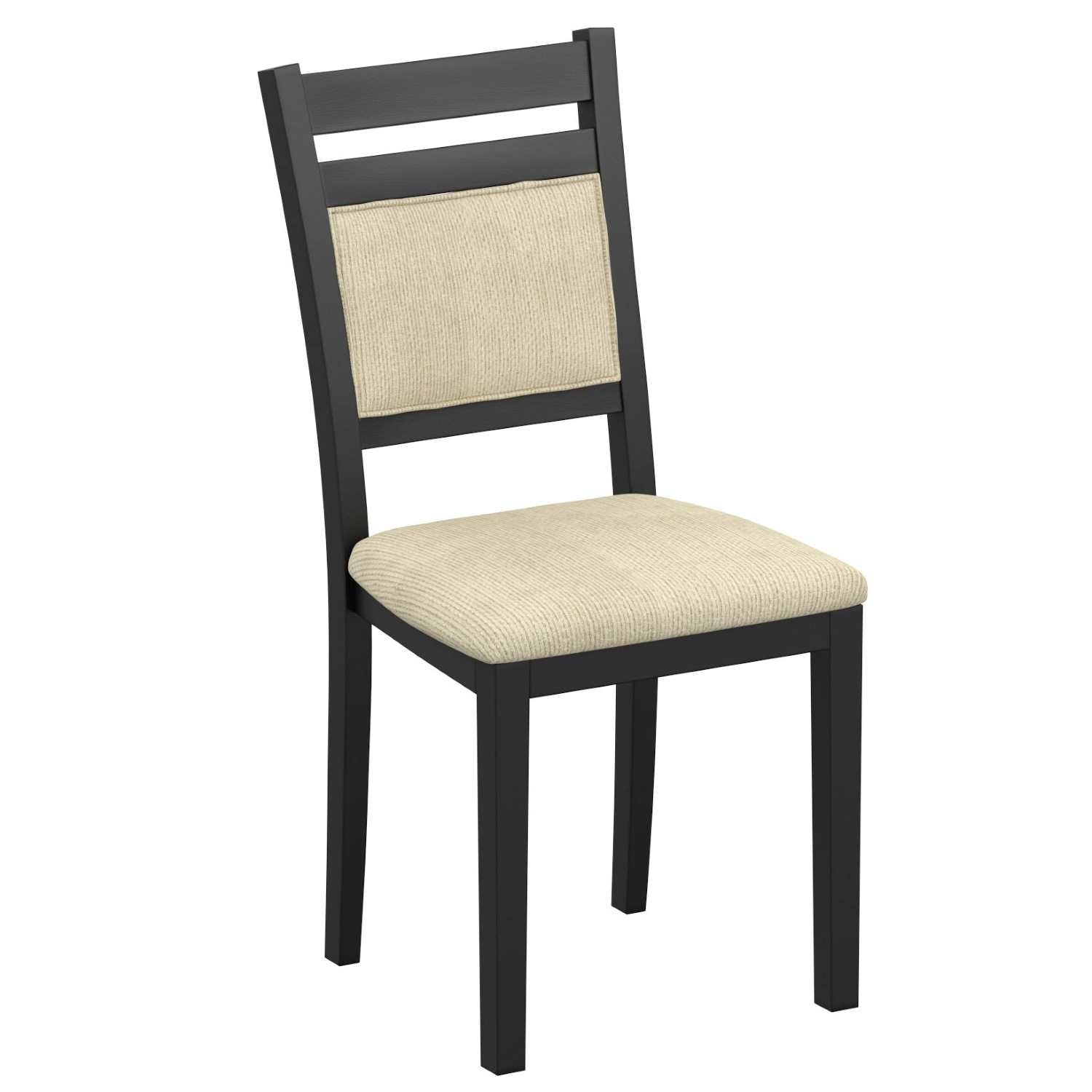 Conrad Wooden Drop-leaf Dining Set in Black 207-863BLK_5PC