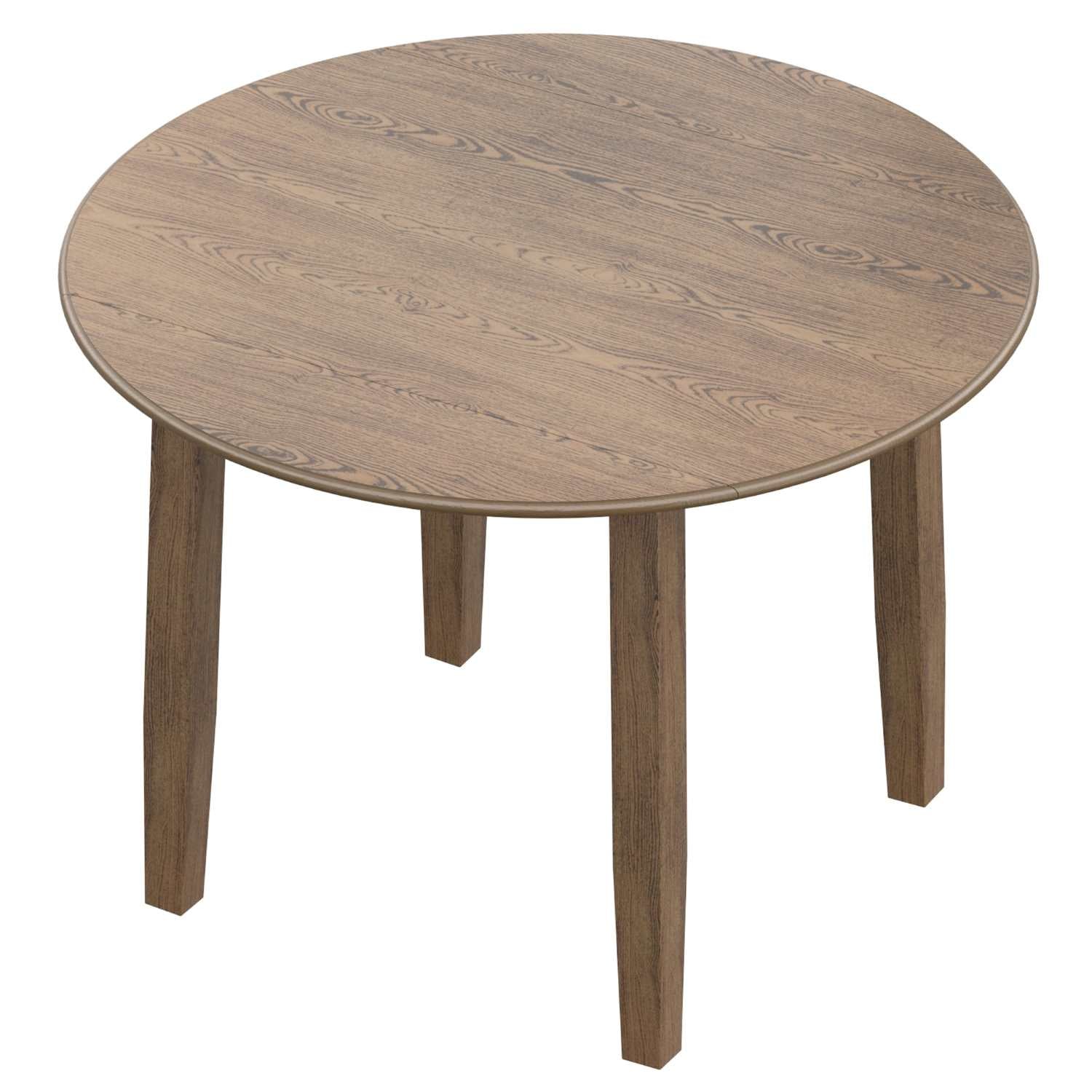 Conrad Wooden Drop-leaf Dining Set in Walnut 207-863WAL_5PC