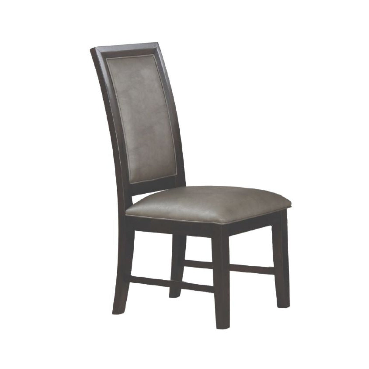 Cora Dark Espresso Wooden Dining Table with 6 PU Leather Chairs 1810