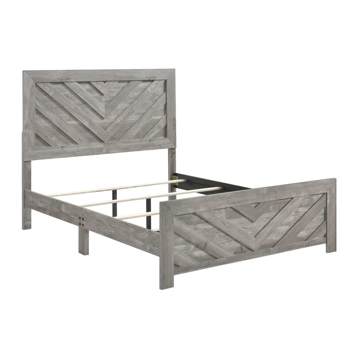 Corbin Wooden Bed Grey 1534NP