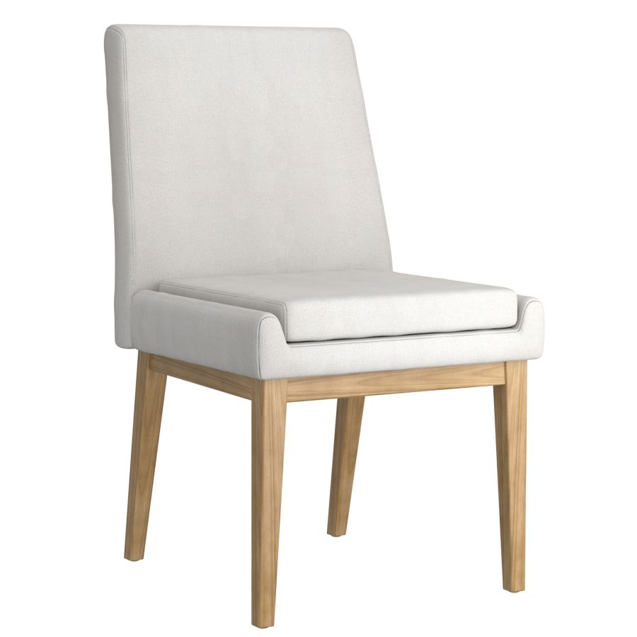 Cortez Dining Chair, Set of 2, in Beige Fabric and Natural  202-081