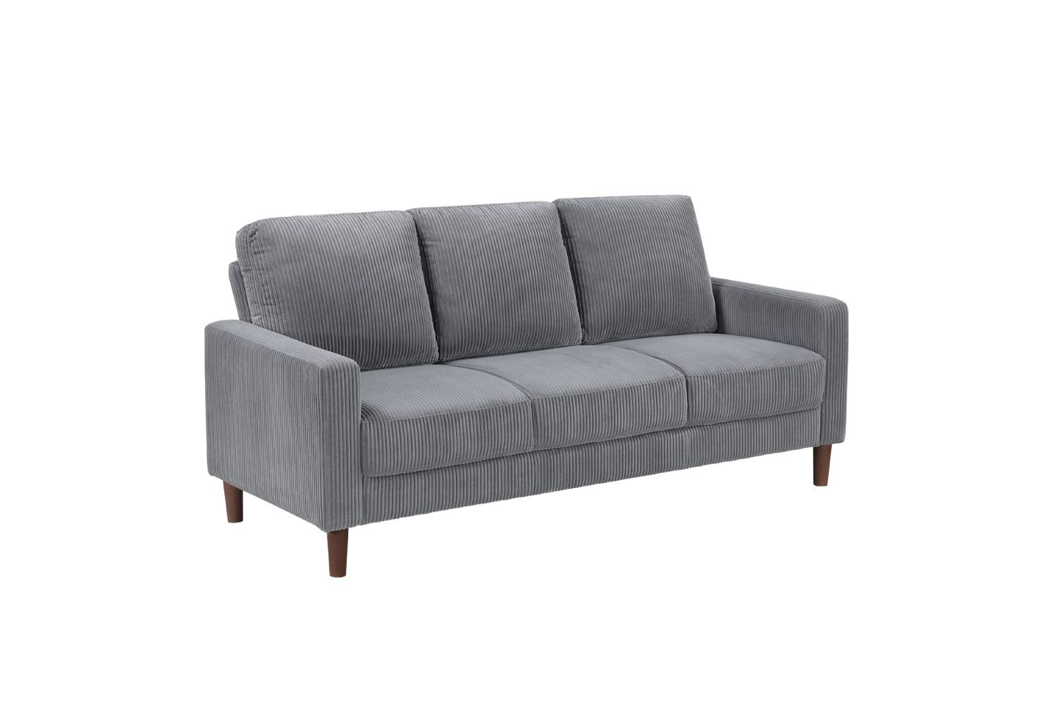 Crandall Grey Corduroy Fabric Sofa Set 9520