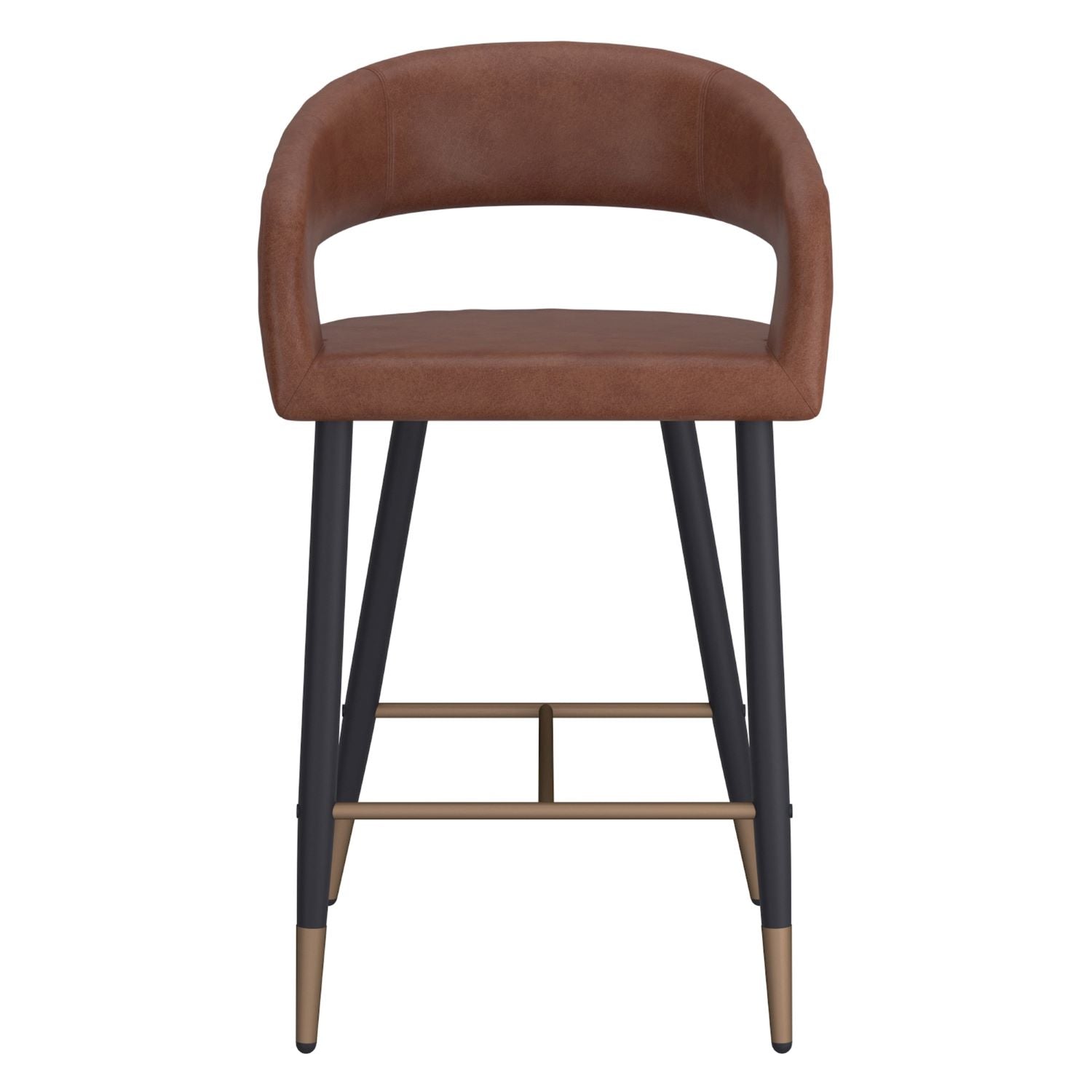 Crimson 26" Counter Stool, Set of 2, in Saddle & Black 203-096SD
