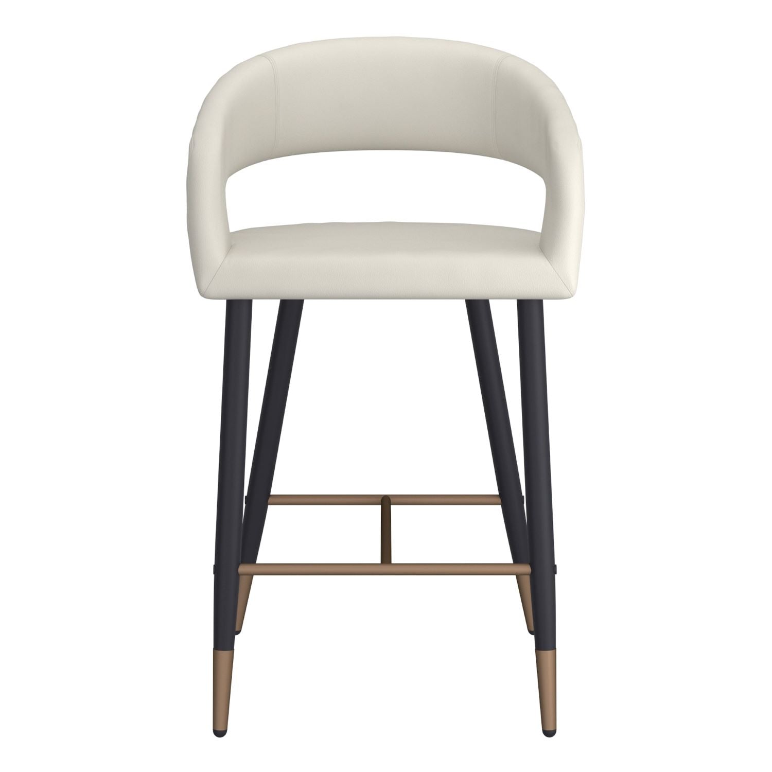 Crimson 26" Counter Stool, Set of 2, in Beige & Black 203-096BEG