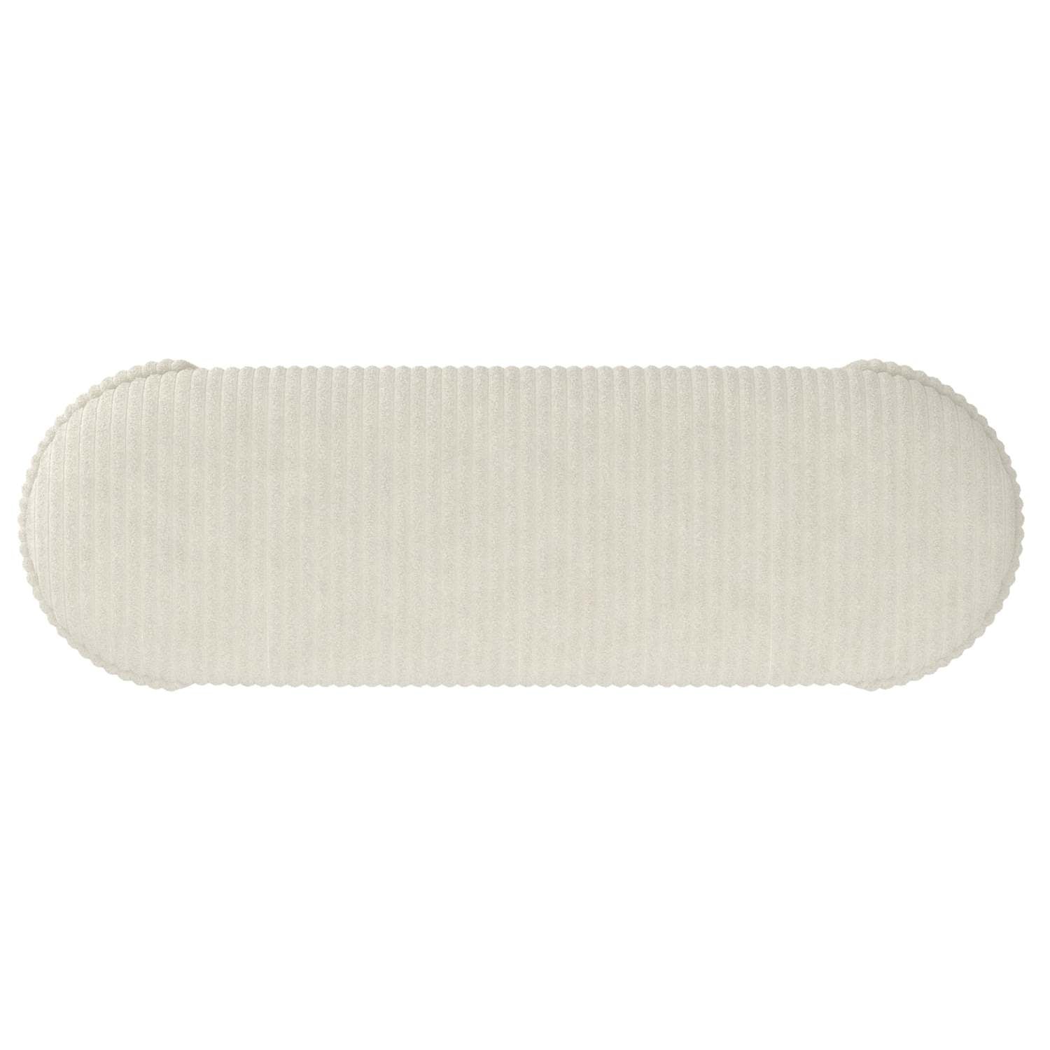 Cybil Storage Ottoman in Ivory Fabric 402-901IV