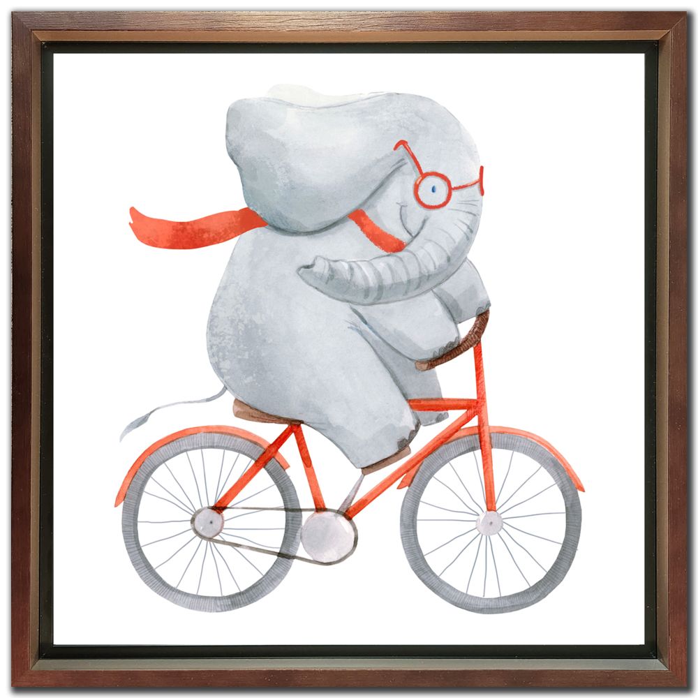 Elephant / Bear On A Bike 2 PC canvas art