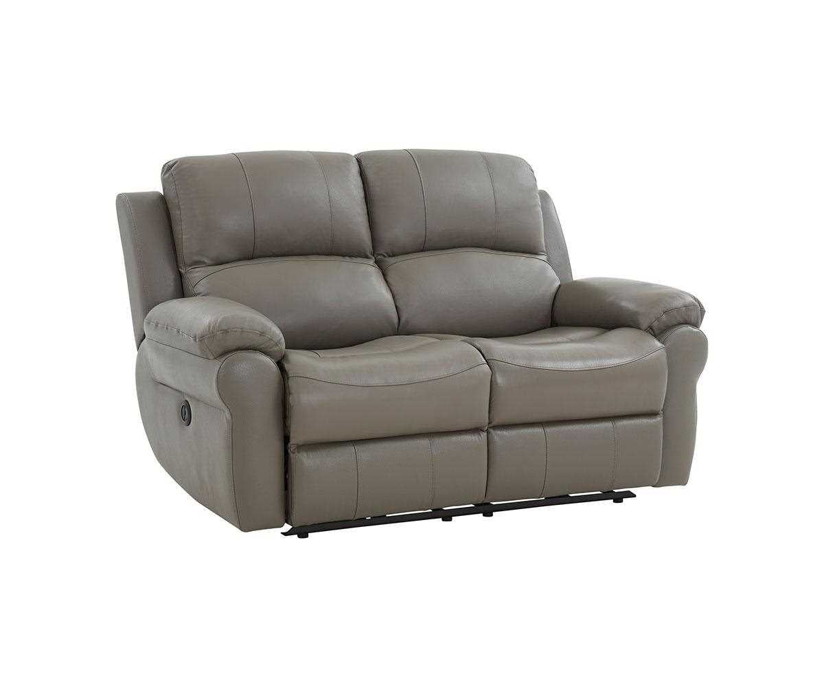 Danica Genuine Leather Power Recliner Sofa Collection Grey 7164