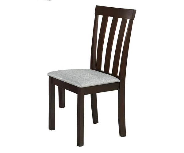 Diana Fabric Dining Chair Espresso Set Of 2 C7008