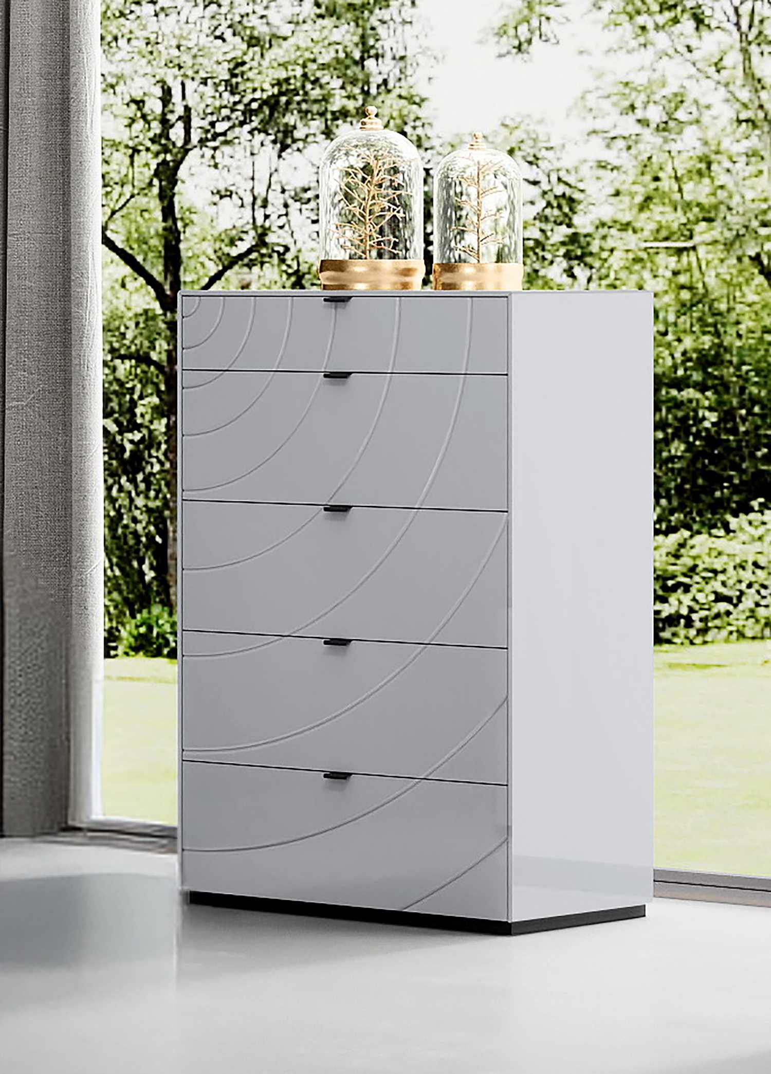 Disco Hydraulic Lift-up Storage Bedroom Set with PU Headboard 1961