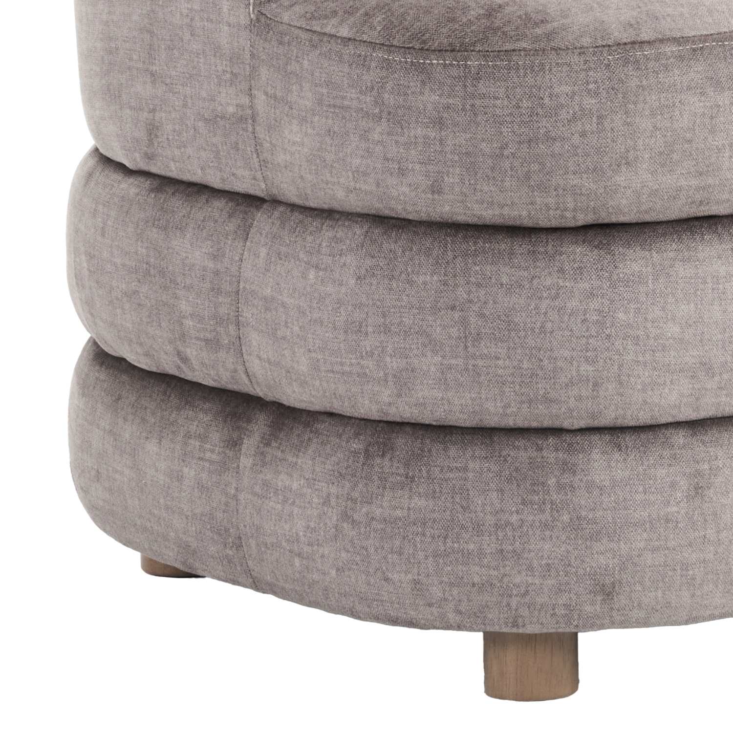 Dorian Dark Taupe Accent Chair in Velvet Fabric 403-061DTP