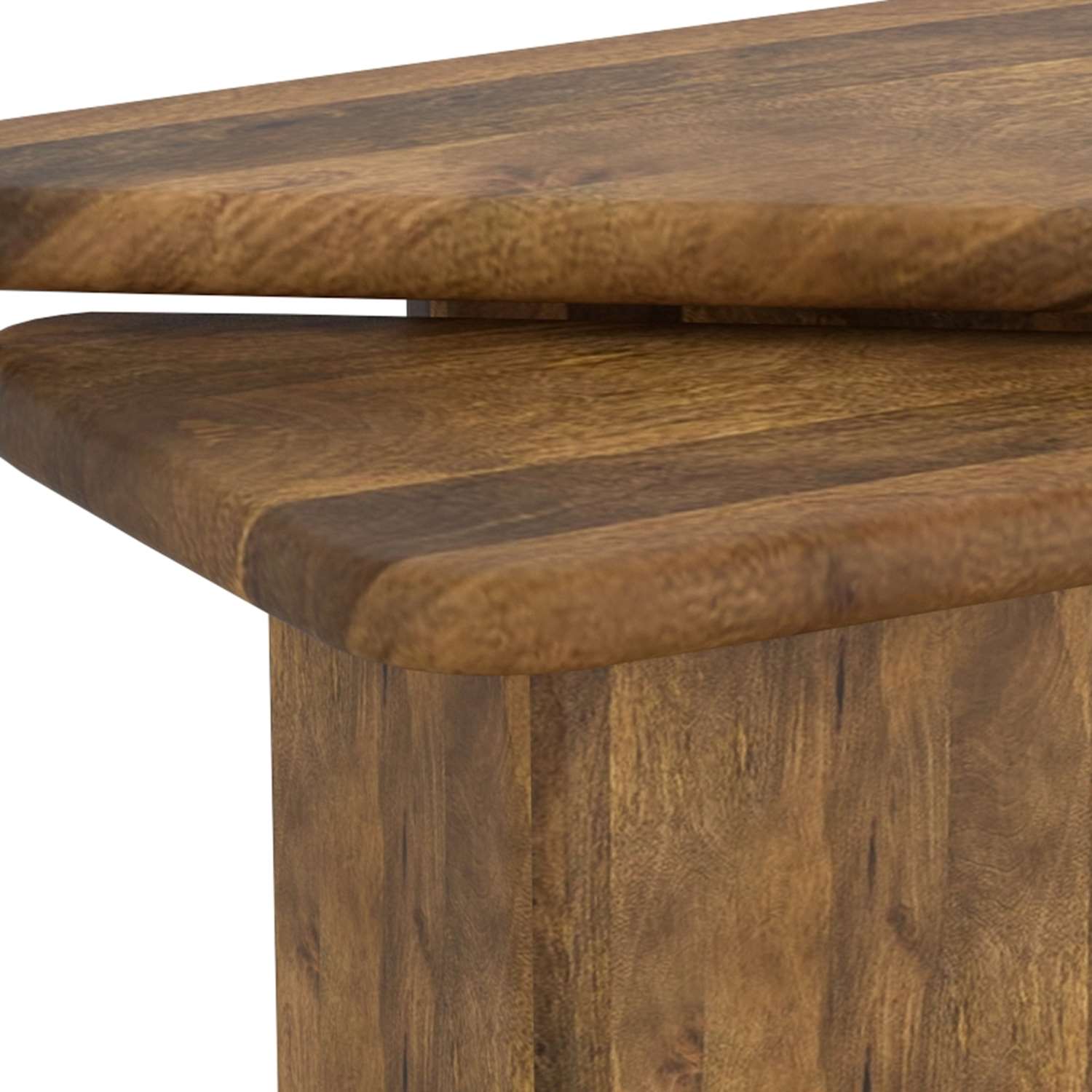 Draco 2pc Coffee Table Set Walnut 303-155WAL