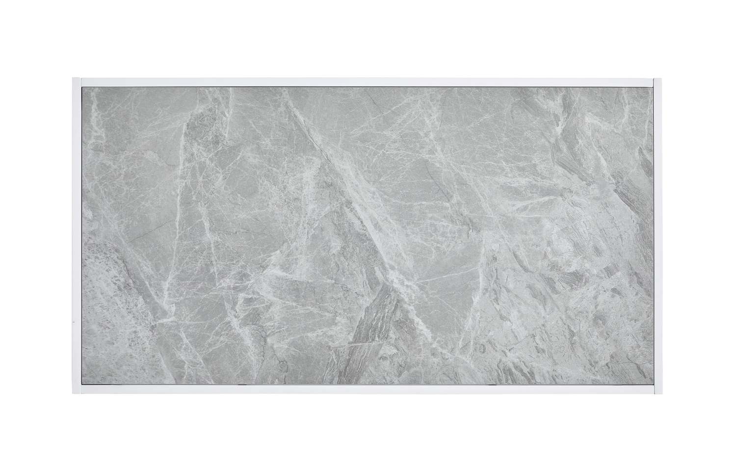 Elariel European Style White Coffee Table with Grey Sintered Stone Top 6889