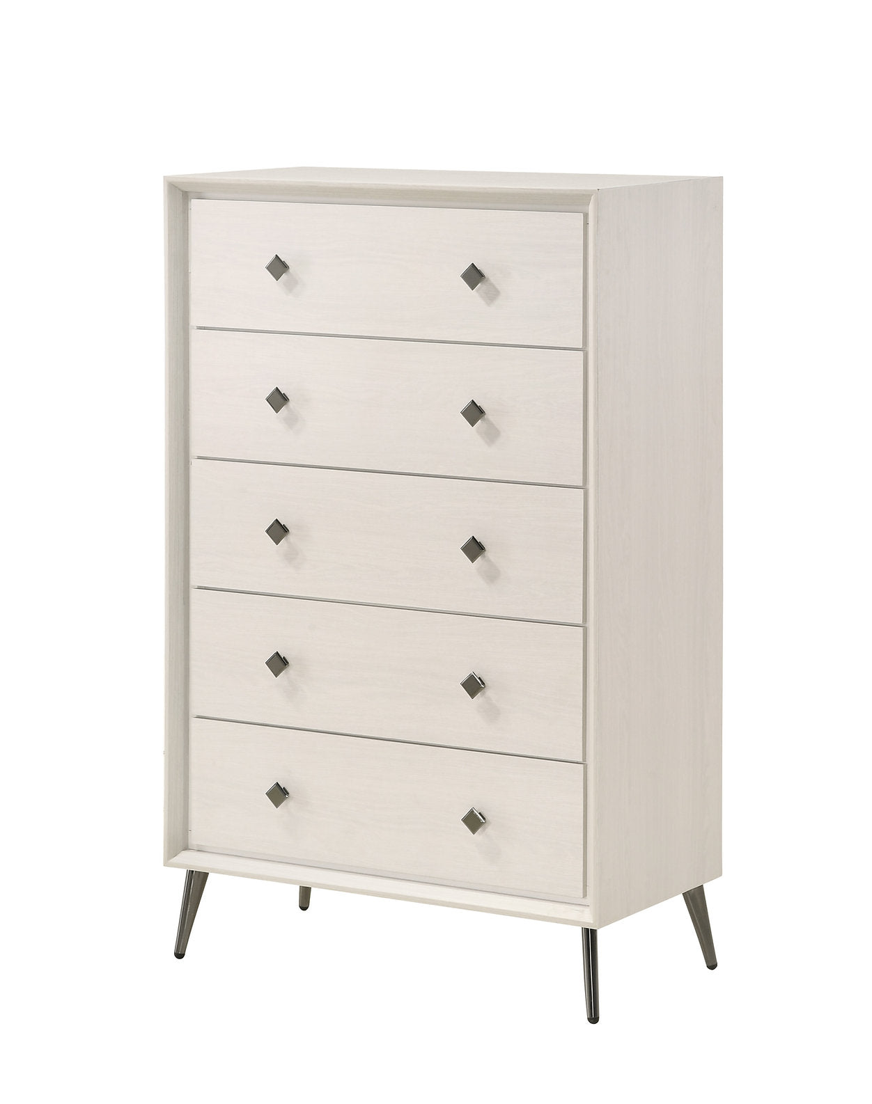 Ella White 5 Drawer Chest