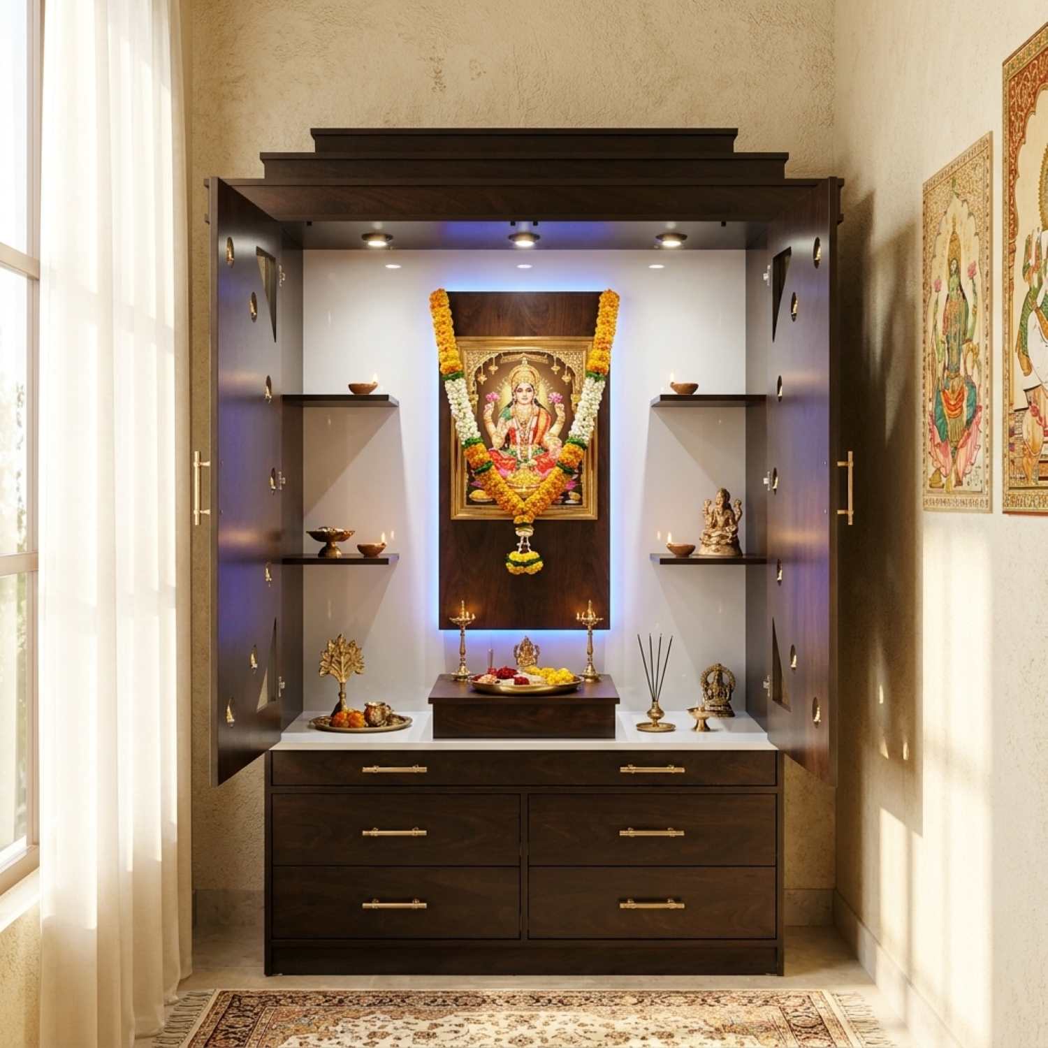 Ishwara Canadian Made Pooja Mandir