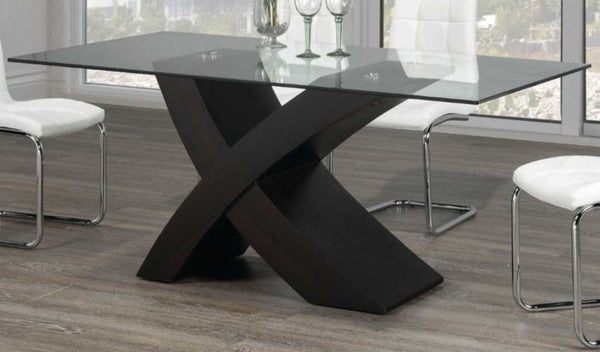Espresso-_Glass-_Dining-_Table