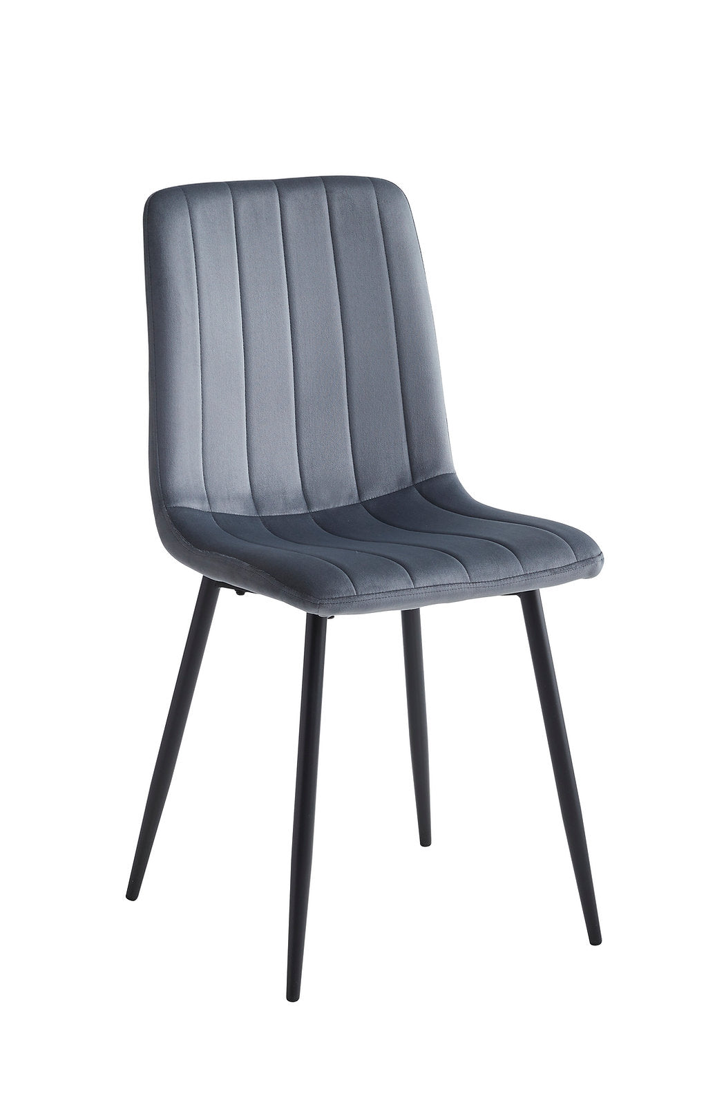 Extendable Black Sintered Stone Dining Table with Dark Grey Chair Set - T-1472/C-1474