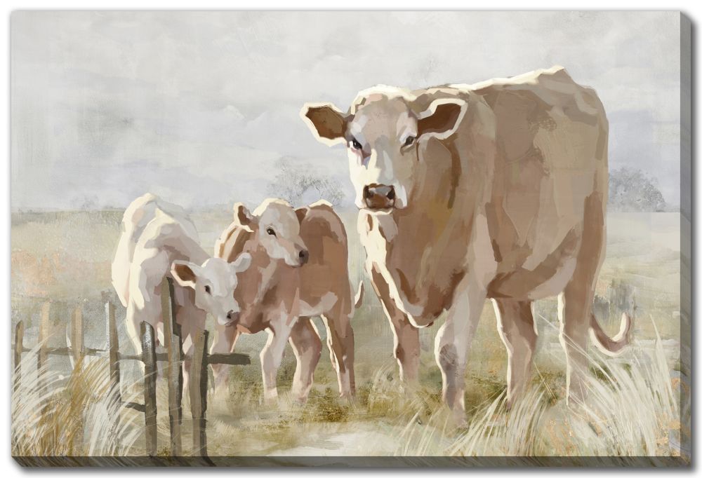 Pasture Family Canvas Art 24" x 36"