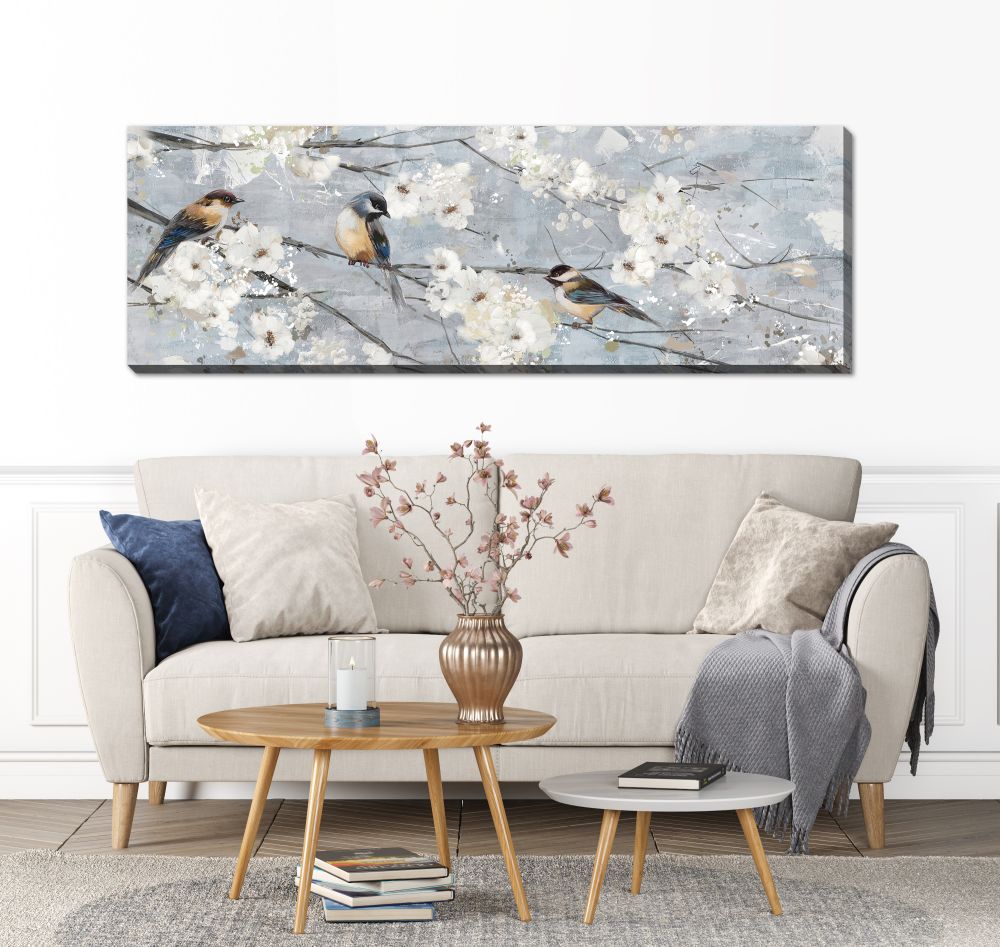 Flight of Three Canvas Art 20" x 59"