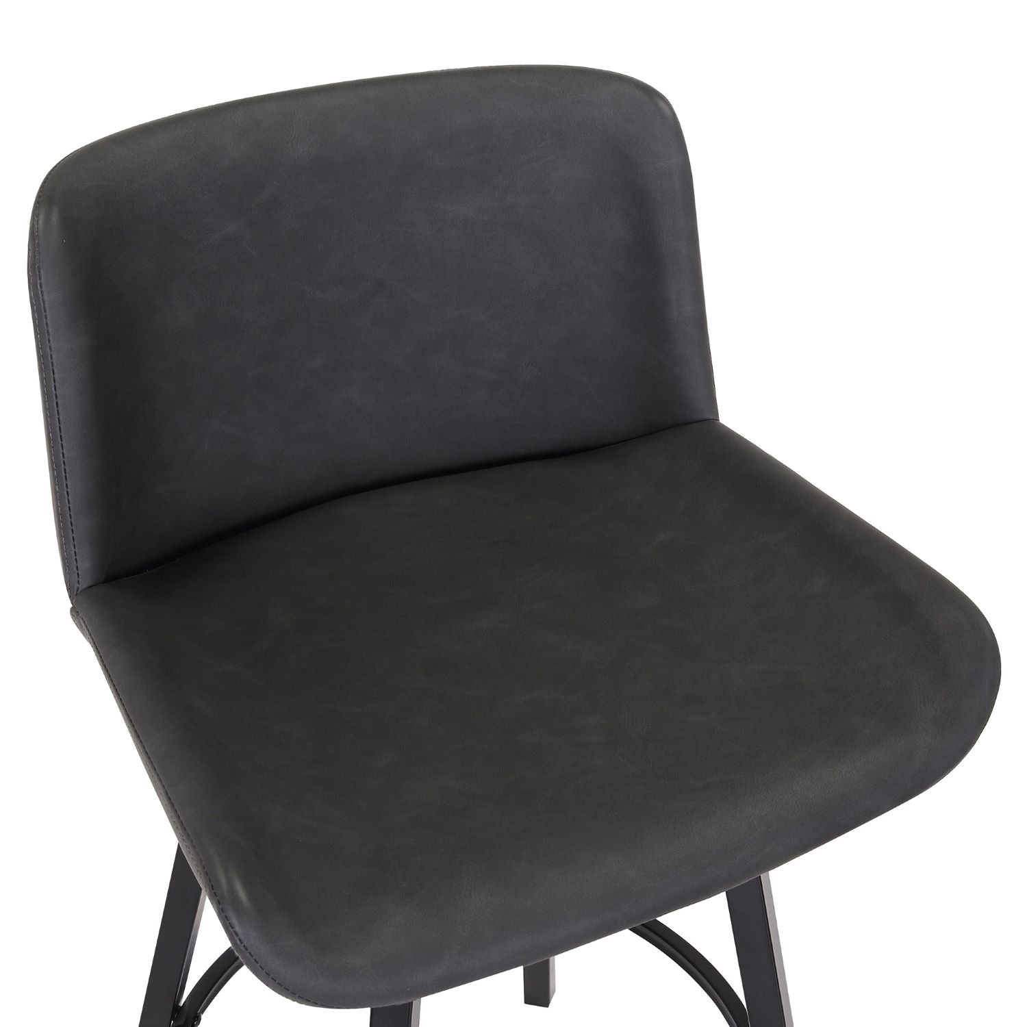 Fern 26" Charcoal Swivel Counter Stool Set of 2 203-666PUCH