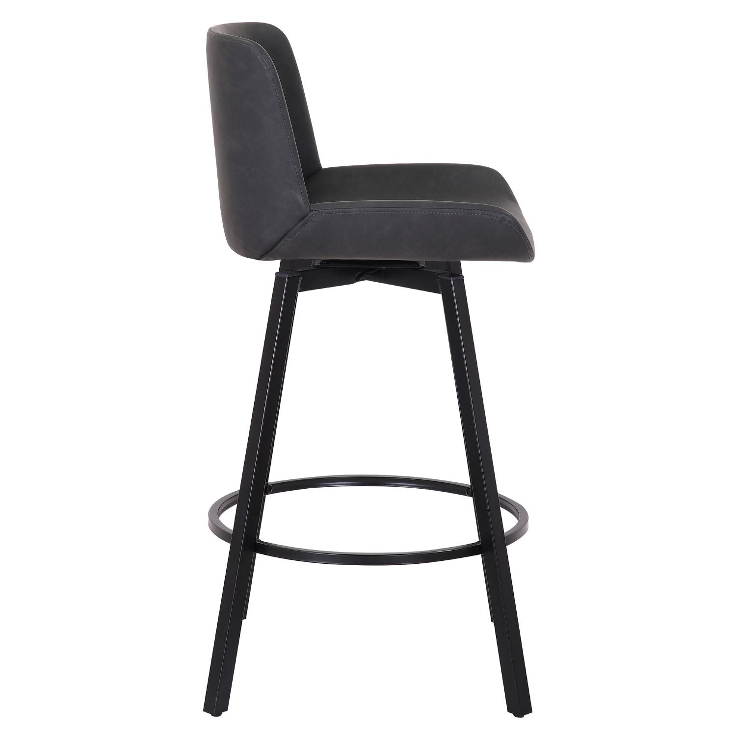 Fern 26" Charcoal Swivel Counter Stool Set of 2 203-666PUCH