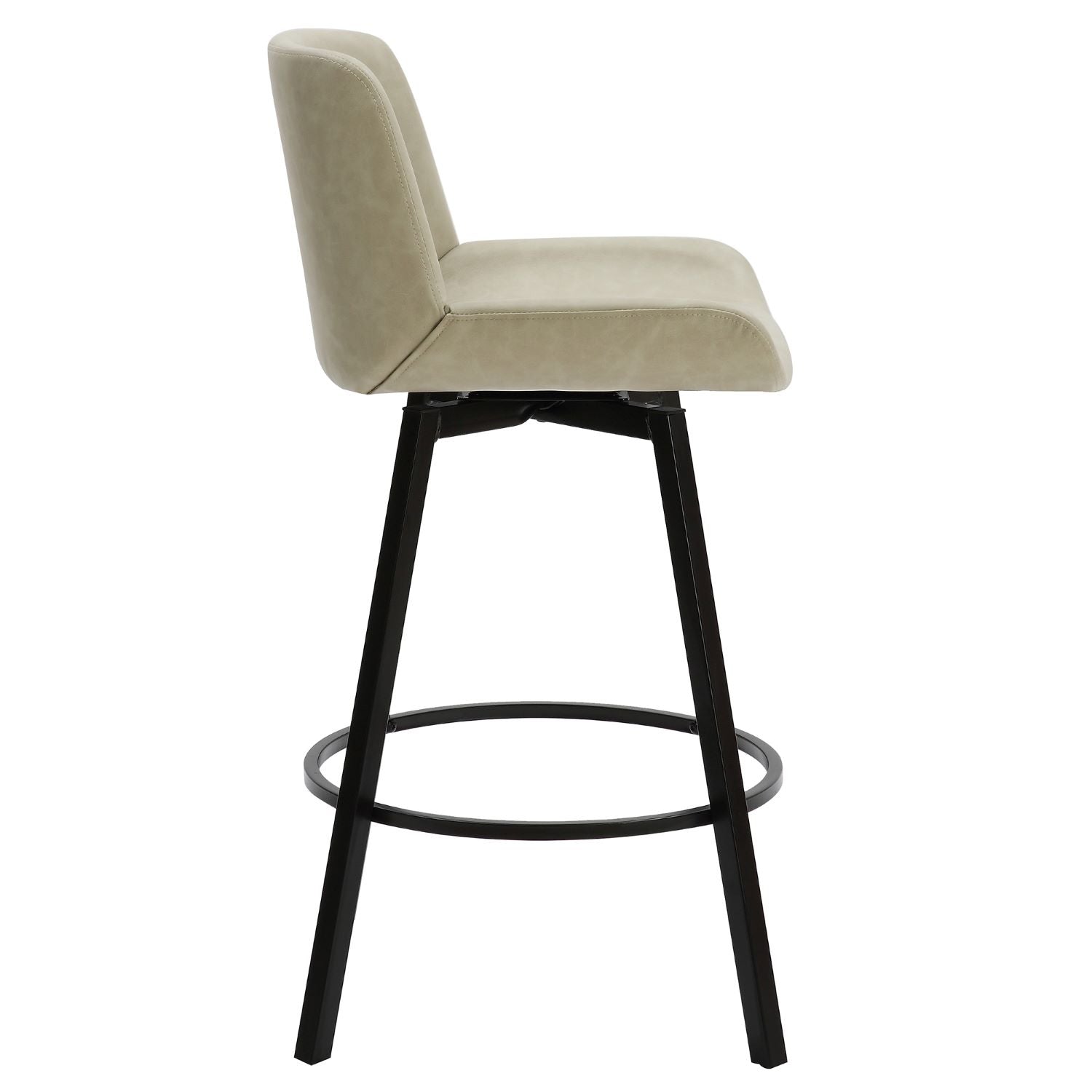 Fern 26" Ivory Swivel Counter Stool Set of 2 203-666PUIV