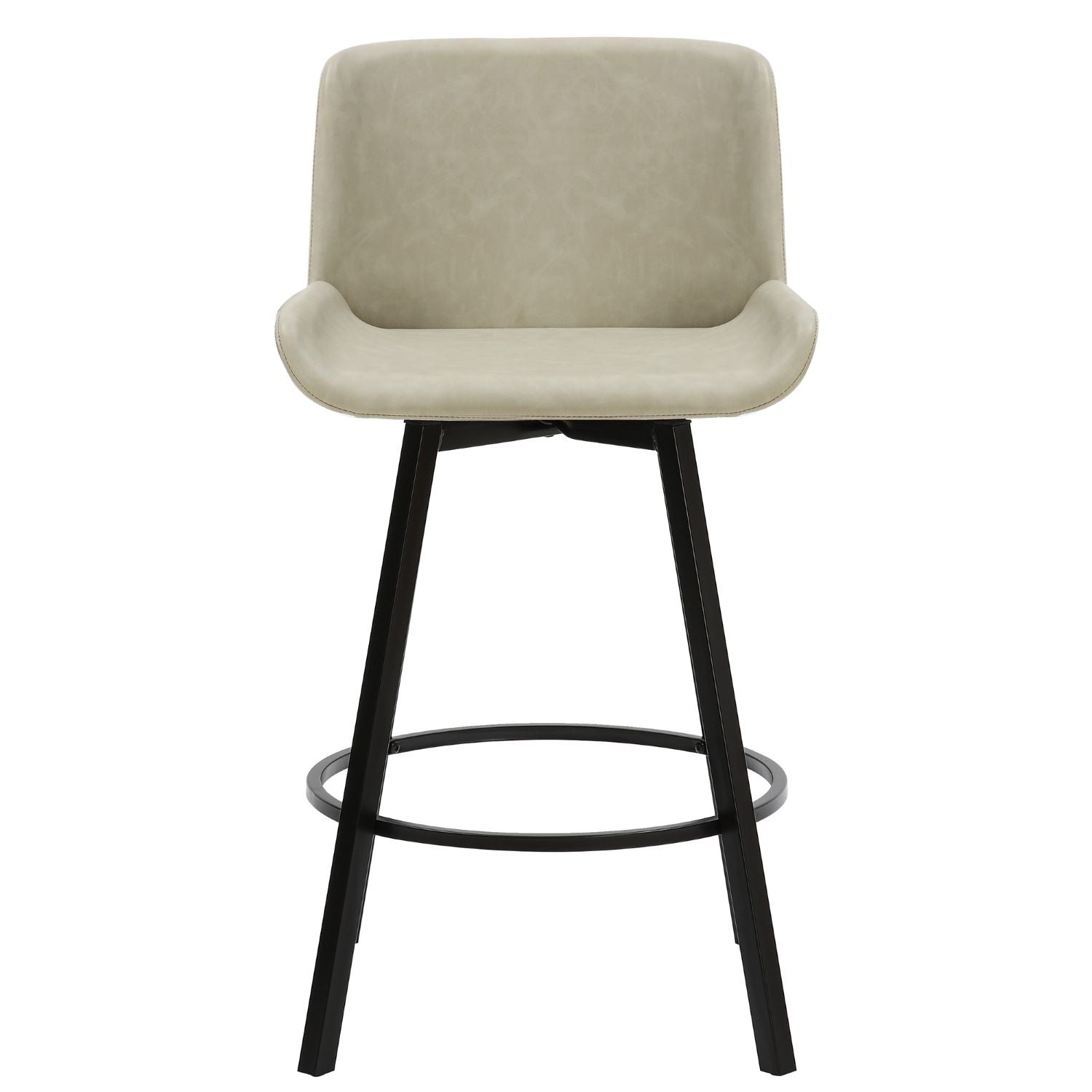 Fern 26" Ivory Swivel Counter Stool Set of 2 203-666PUIV