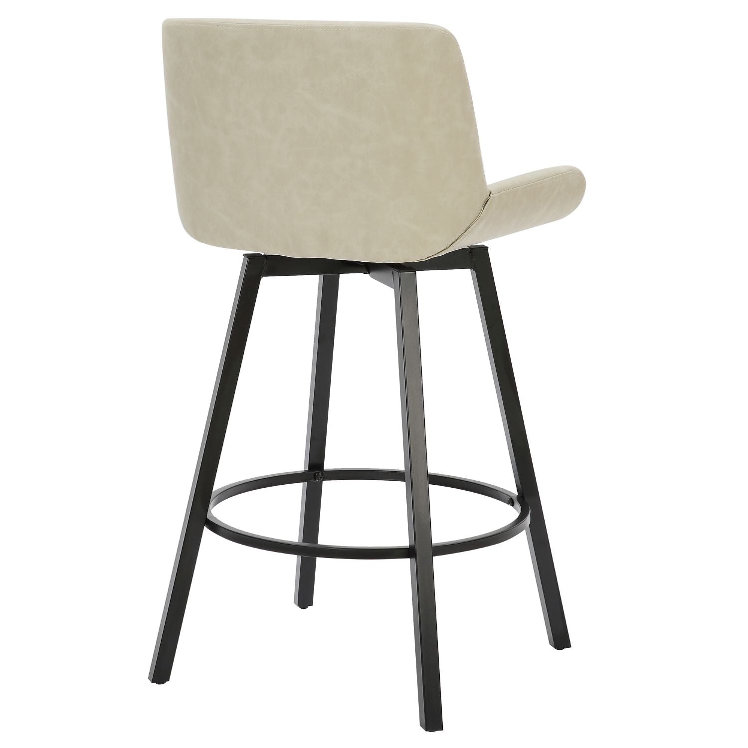 Fern 26" Ivory Swivel Counter Stool Set of 2 203-666PUIV