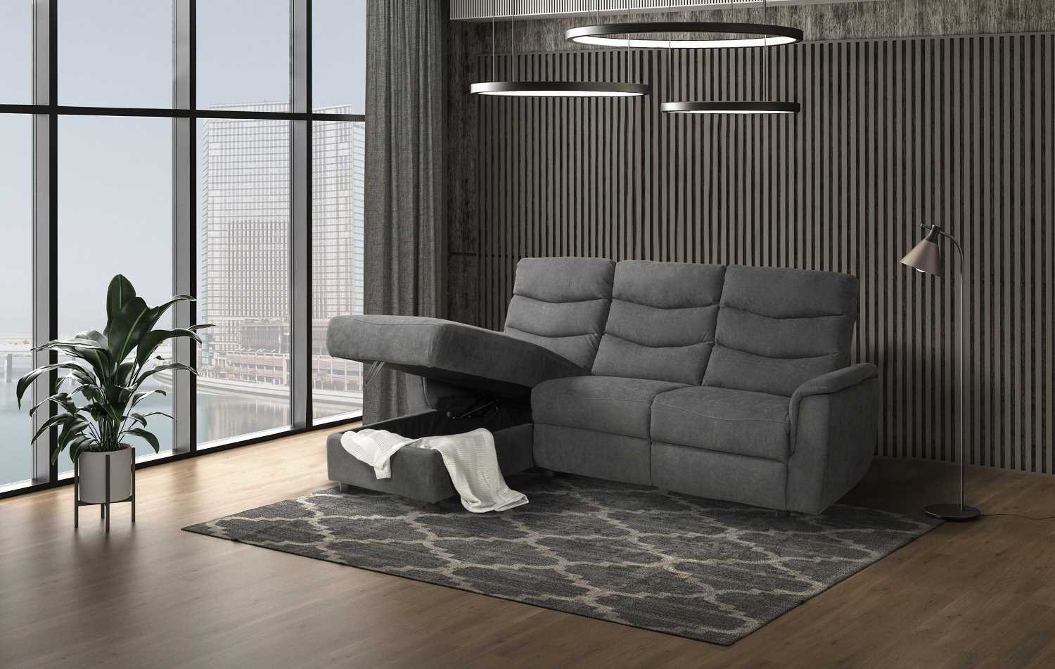 Franklin Sectional Sofa With Left Side Storage Chaise 99920