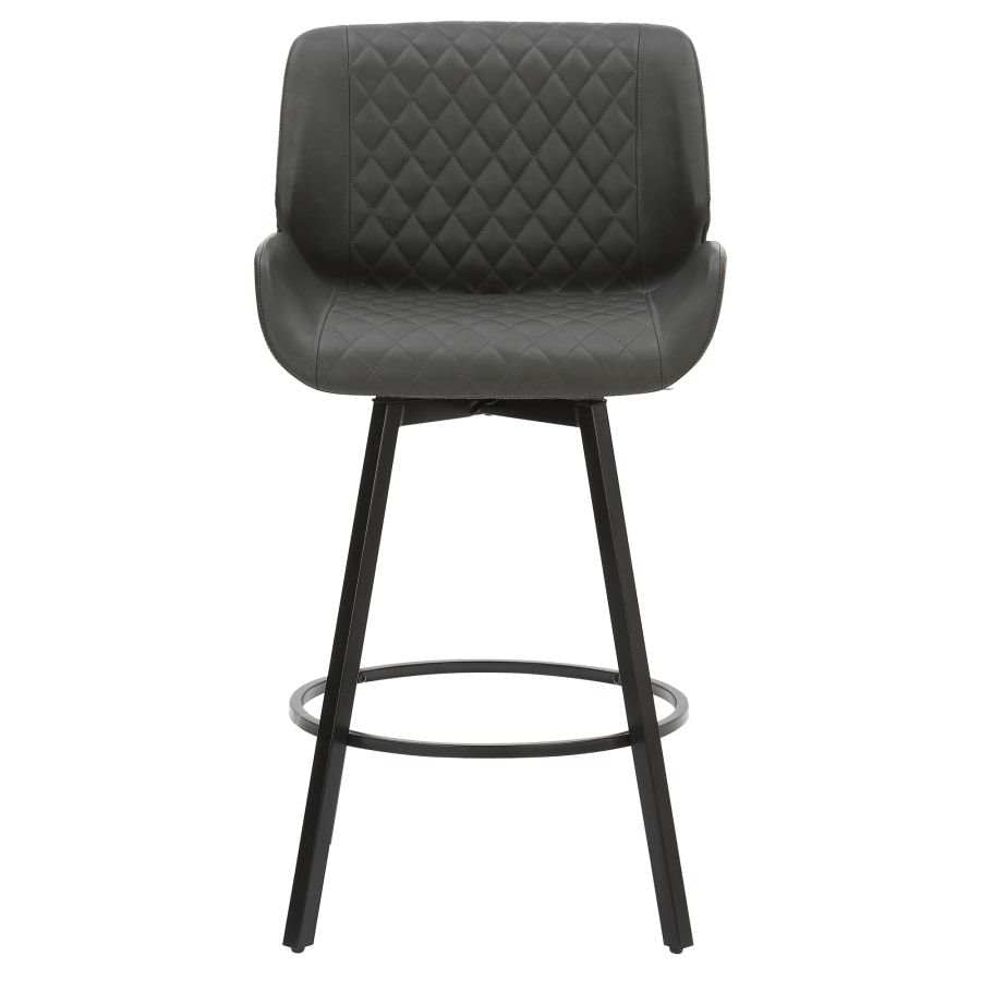 Fraser 26" Counter Stool, set of 2, with Swivel in Vintage Charcoal 203-667PUCH