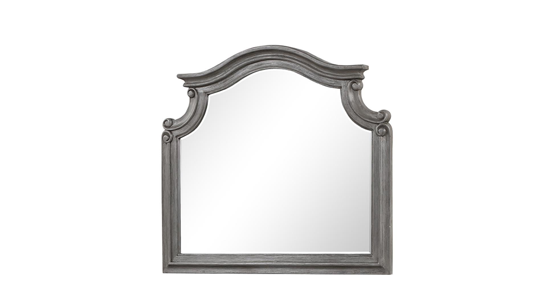 Grace Solid Wood Dresser & Mirror Grey 1561