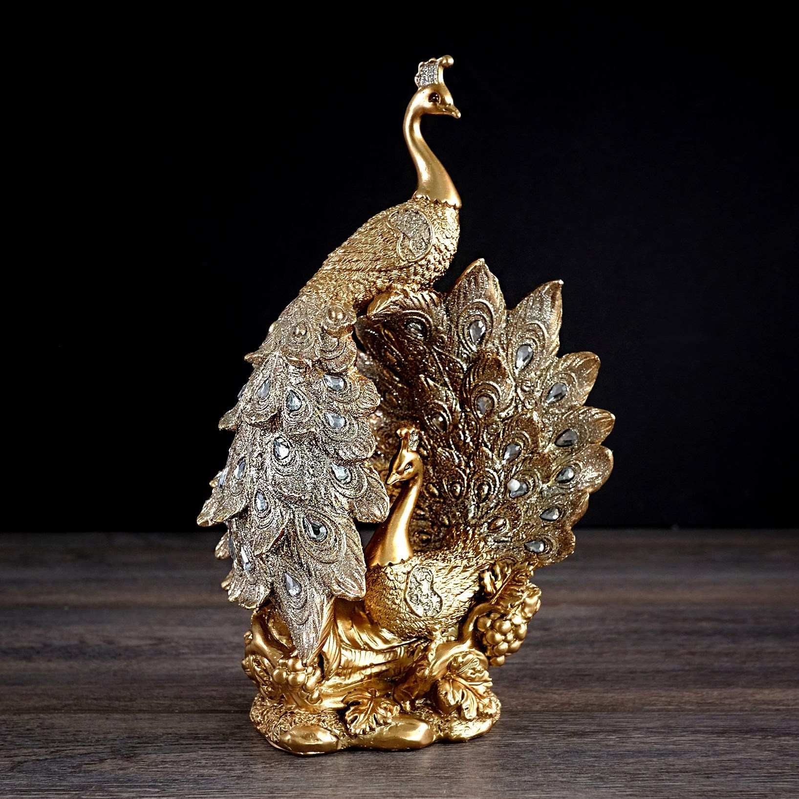 Golden Peacock Couple