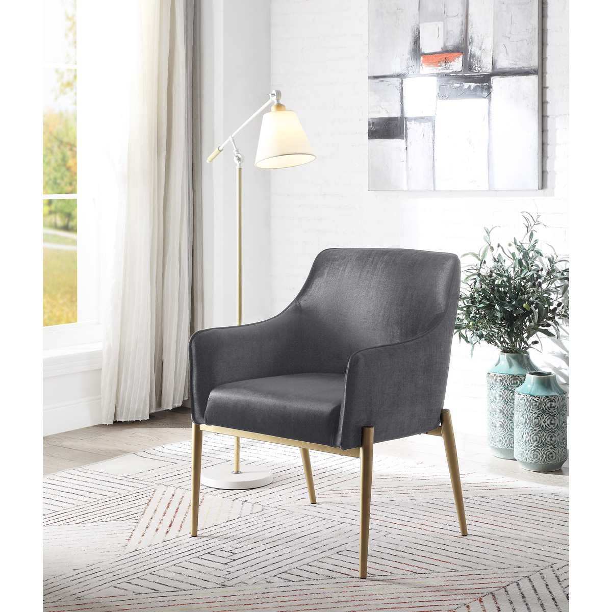 Cara Accent Chair Grey 1139