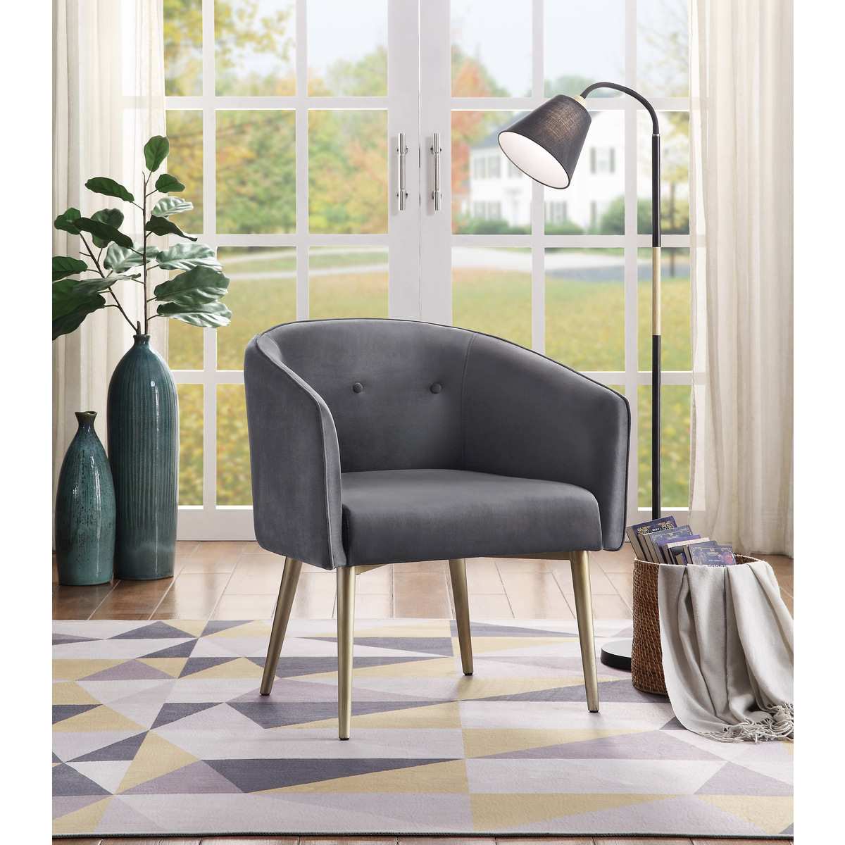 Nikki Accent Chair Grey 1141