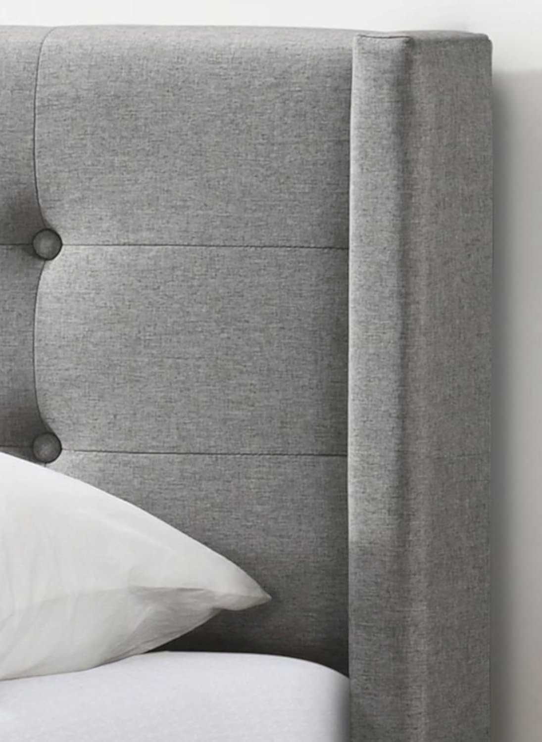 Grey Platform Fabric Bed 5270