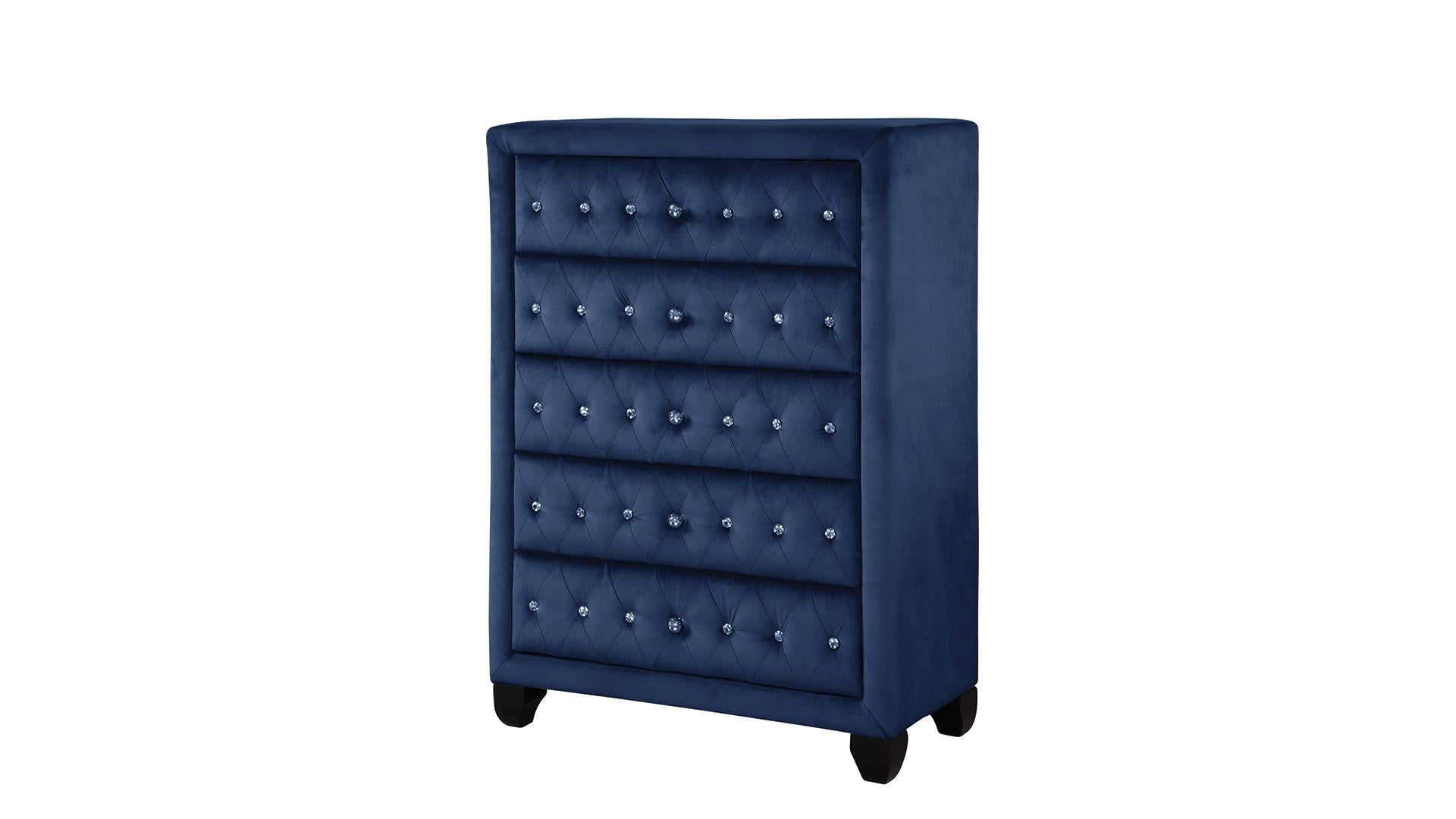 Sophia Navy Blue Bedroom collection B1181