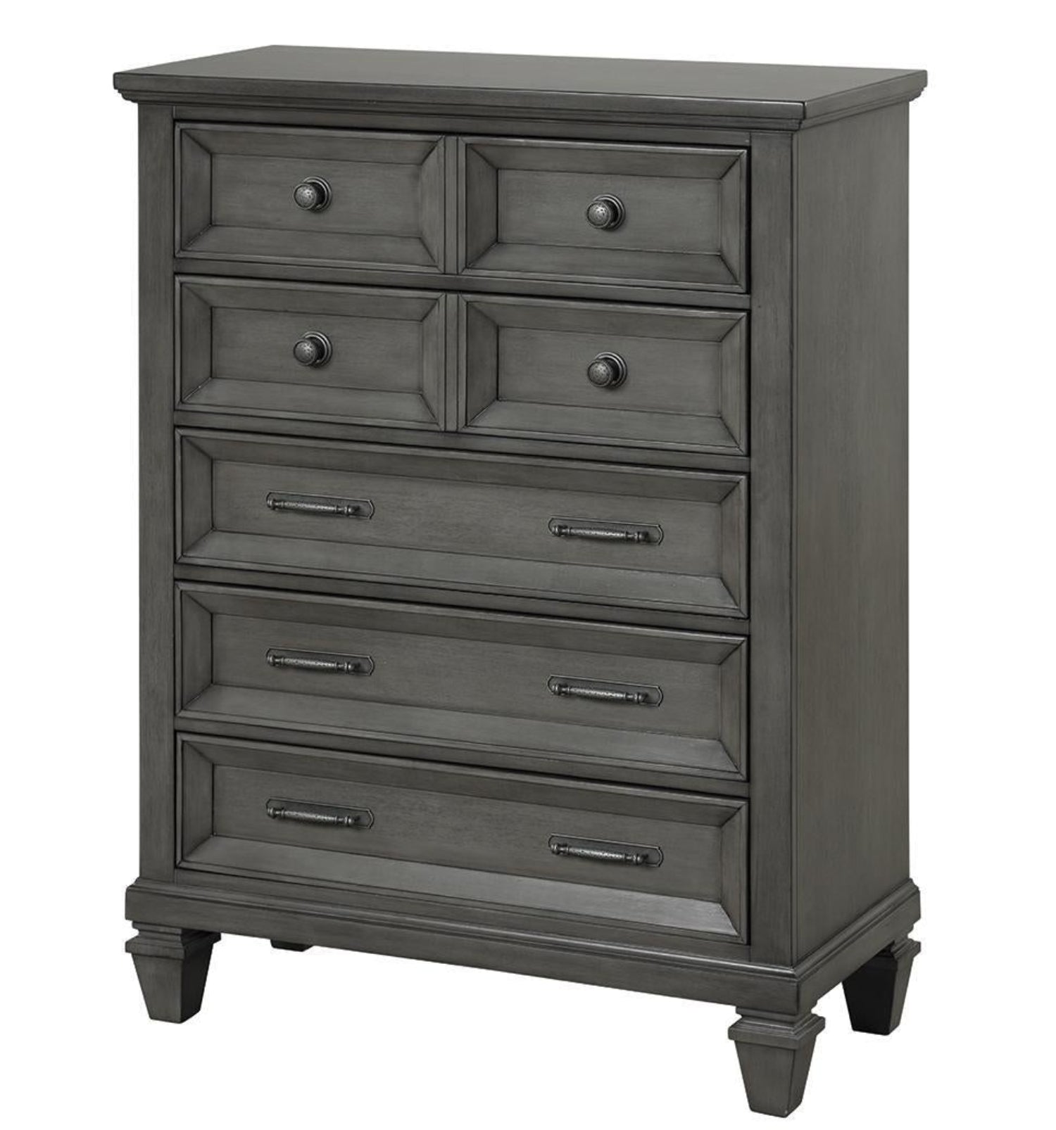 Hamilton Dark Gray 5 Drawer Chest 1251