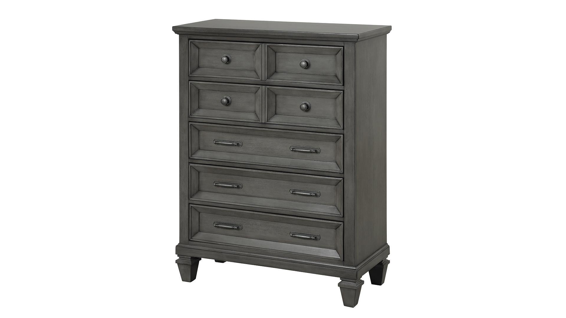 Hamilton Dark Gray 5 Drawer Chest 1251