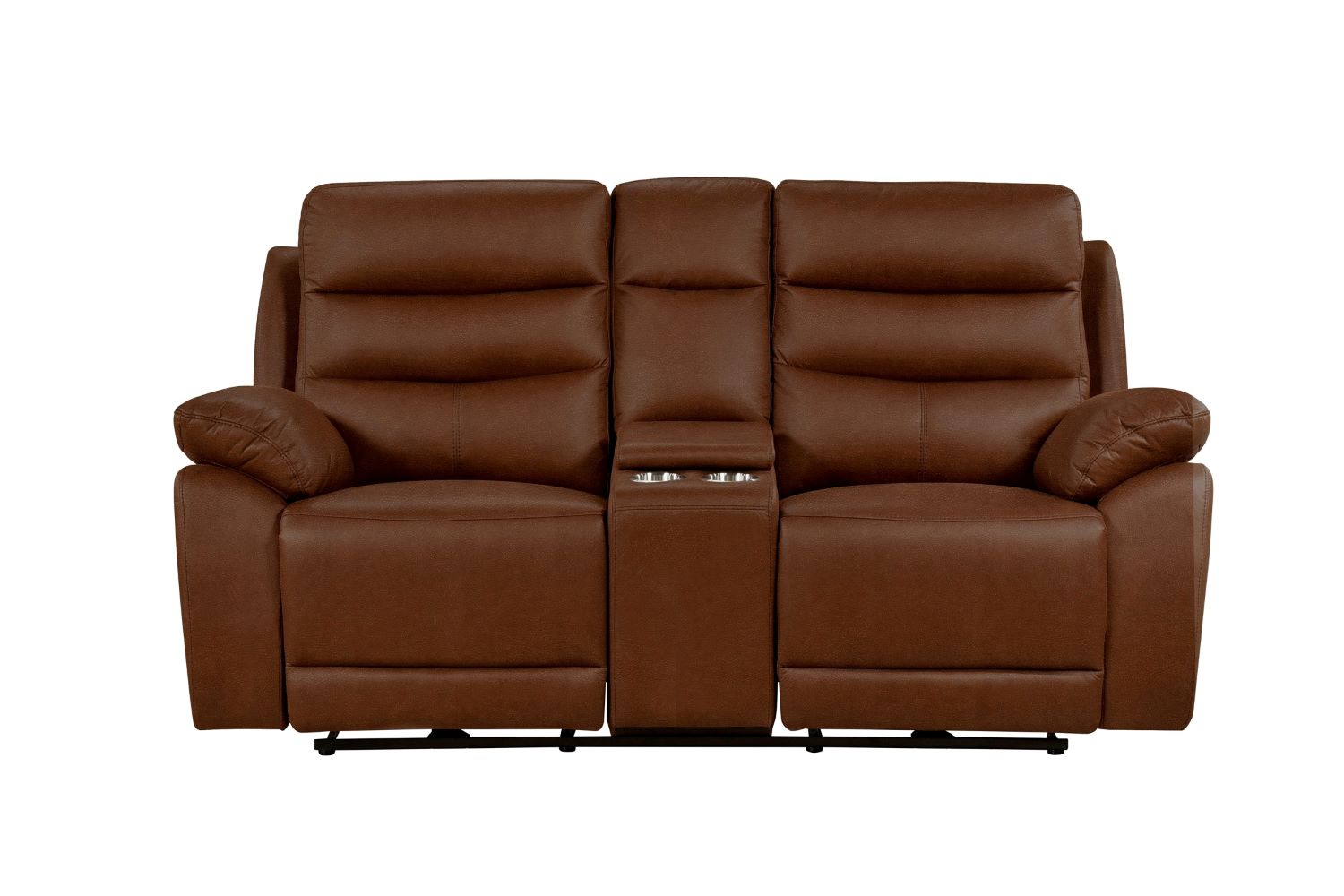 Hammond Brown Soft Polished Microfiber Fabric Power Recliner Set 99090