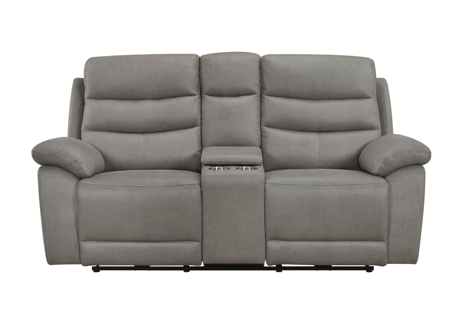Hammond Grey Soft Polished Microfiber Fabric Power Recliner Set 99090