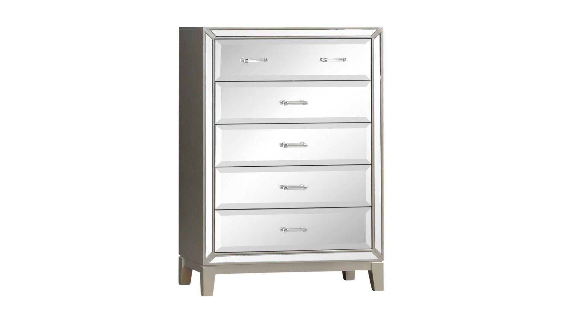 Harmony Silver 5 Drawer Chest 1191