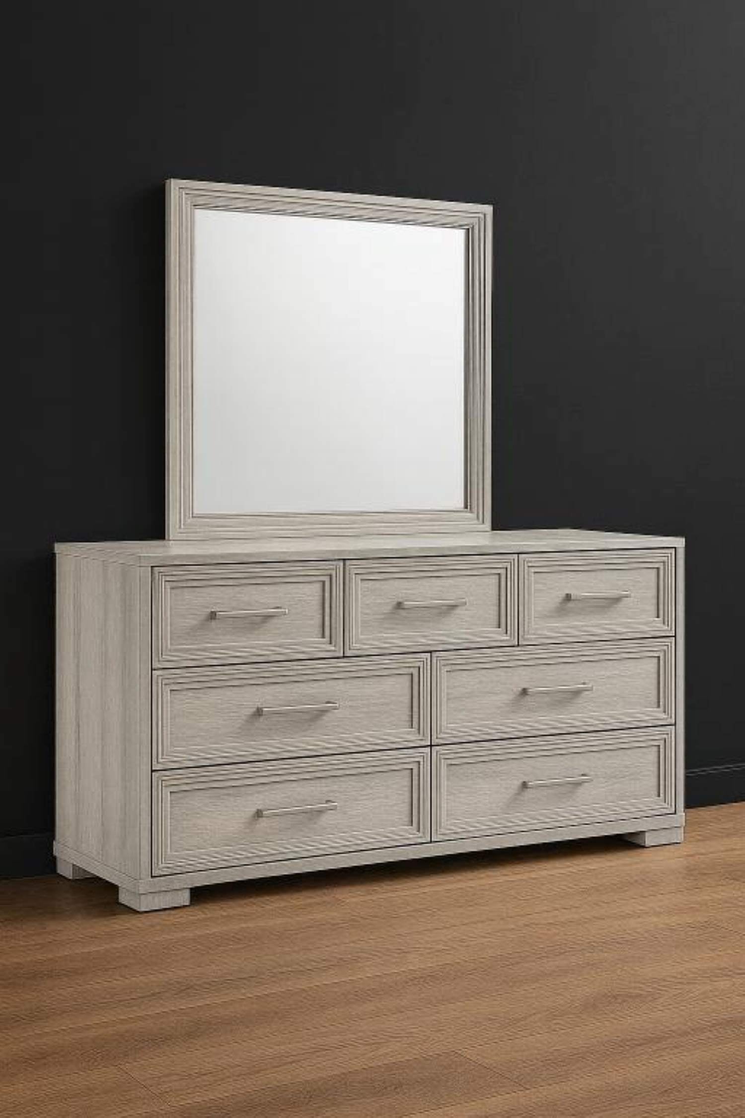 Highland White Hydraulic Lift Wooden 6pc Bedroom Set 2041